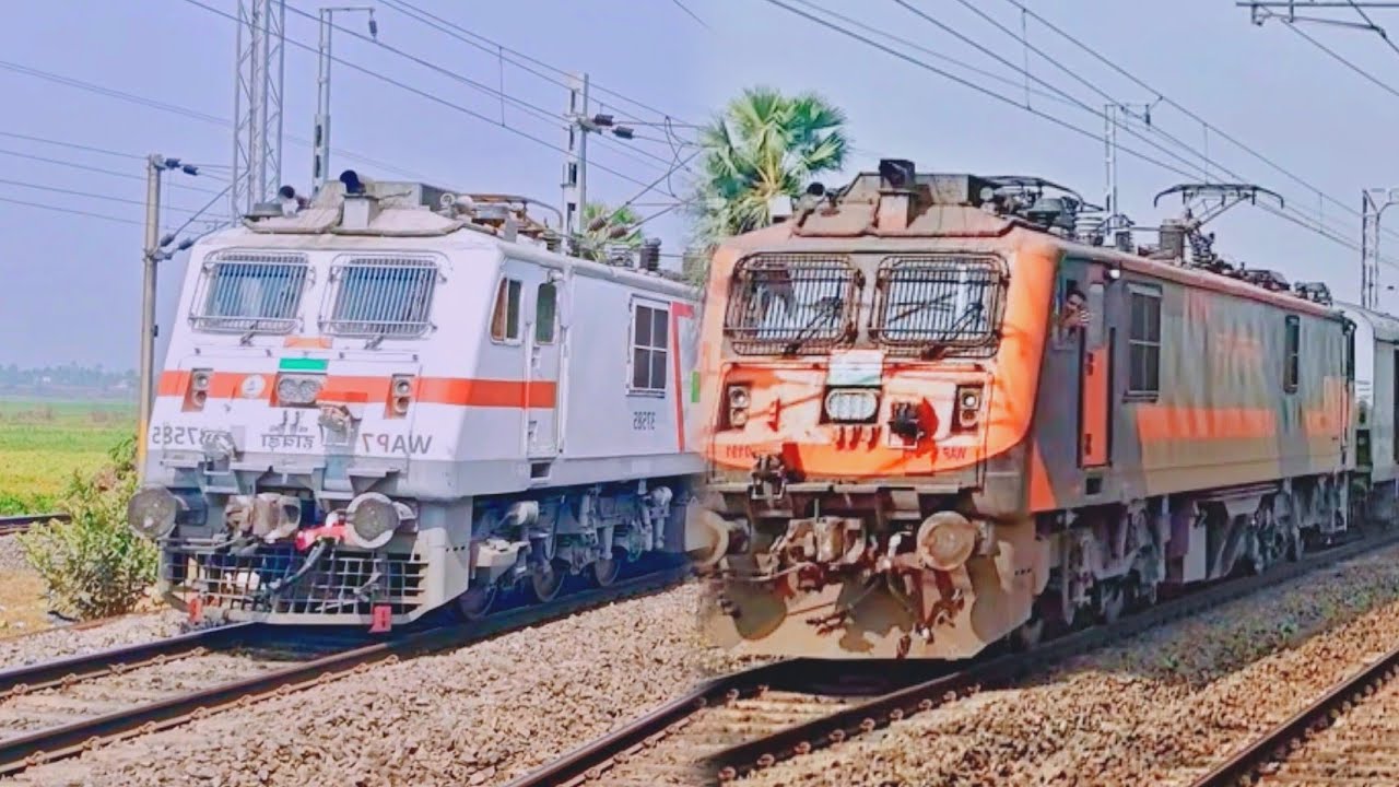 super fast Rajdhani Express + Amretbharat express + kumbh Express Departing 130Kmph speed 🔥।