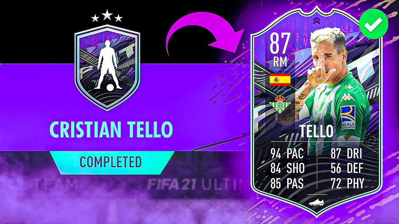 87 'WHAT IF' TELLO SBC CHEAPEST SOLUTION - #FIFA21 87 Cristian Tello What If SBC Cheapest Solution