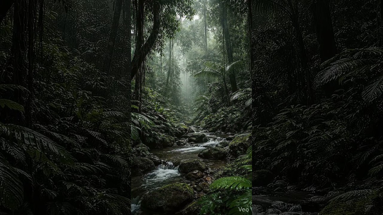 Gentle Drizzle in the Tropical Rainforest | Relaxing Rain Sounds for Sleep & Stress Relief