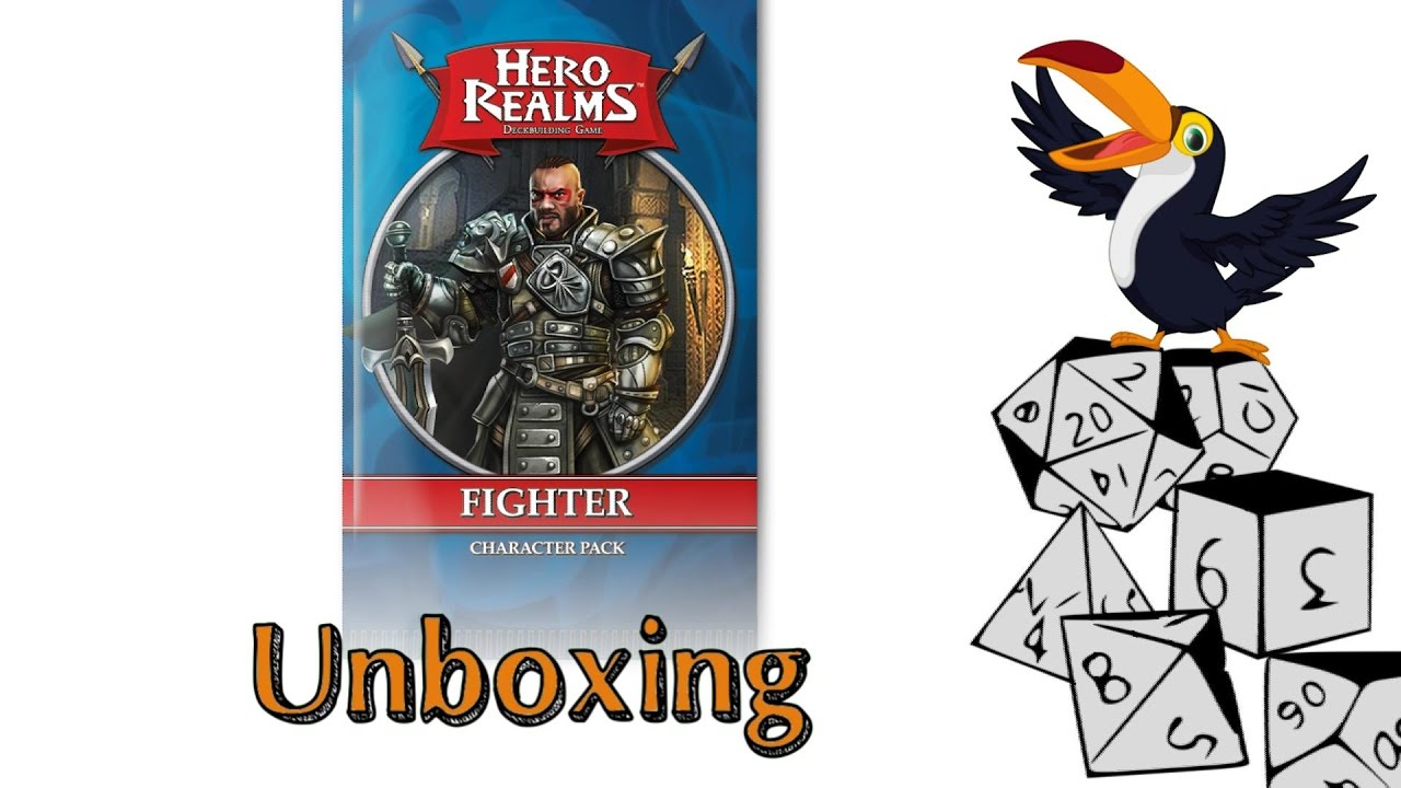 Hero Realms Fighter Character Pack Unboxing