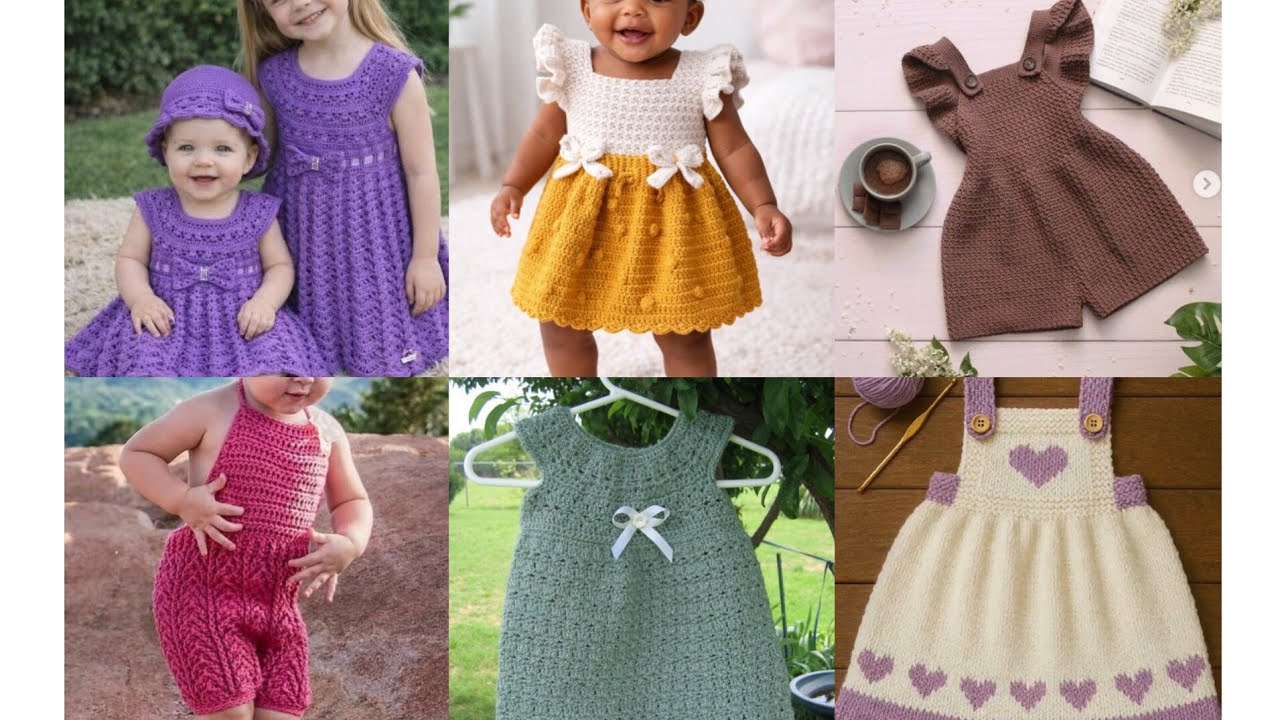 Adorable CROCHET Baby Dresses