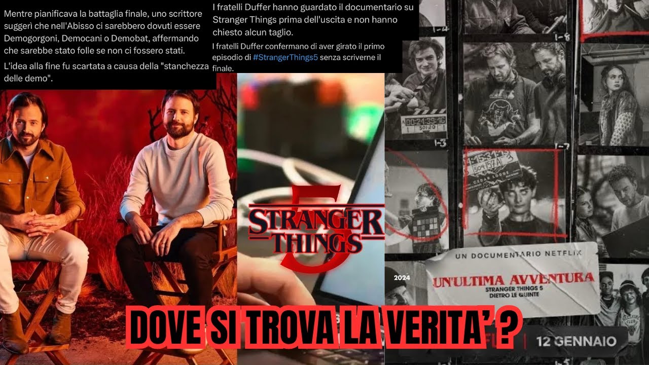 STRANGER THINGS 5: PARLIAMO DELLE POLEMICHE DI QUESTI ULTIMI GIORNI...DOVE STA LA VERITA?