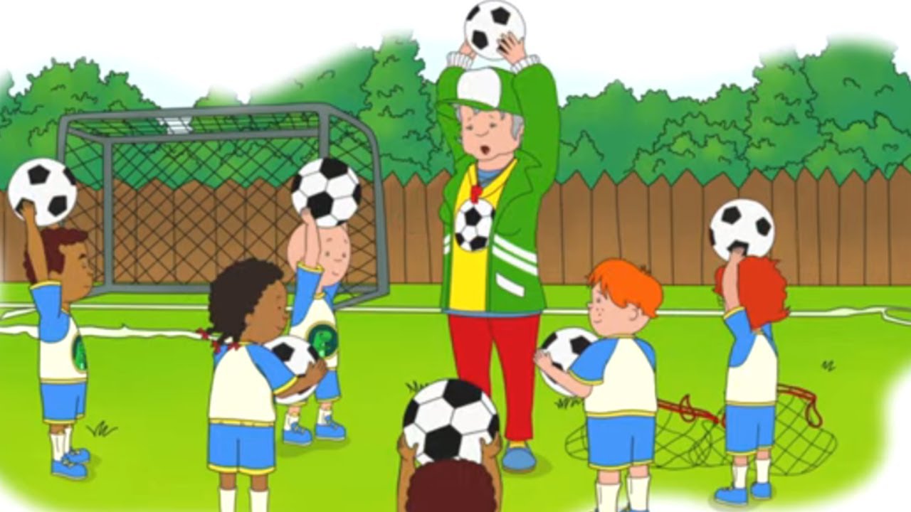 Caillou em Português | Caillou e a grande prática de futebol | Nova Temporada | Desenho Animado