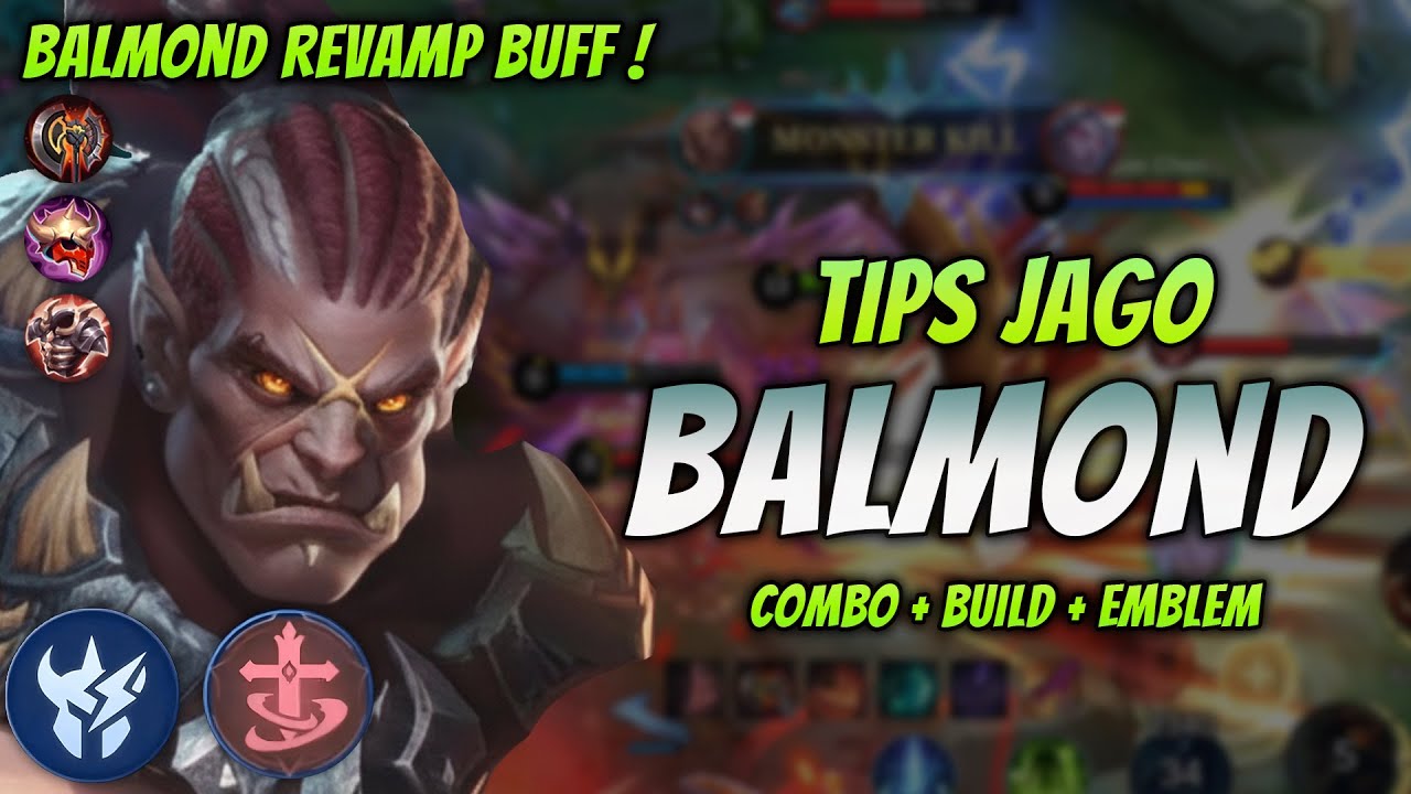 CARA MAIN BALMOND BUFF ! BUILD & EMBLEM BALMOND TERBARU 2025 ! | BALMOND JUNGLER GAMEPLAY