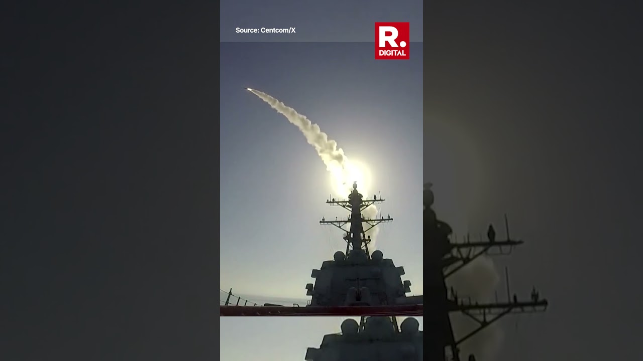 US Warship Fires Tomahawk Land Attack Missiles