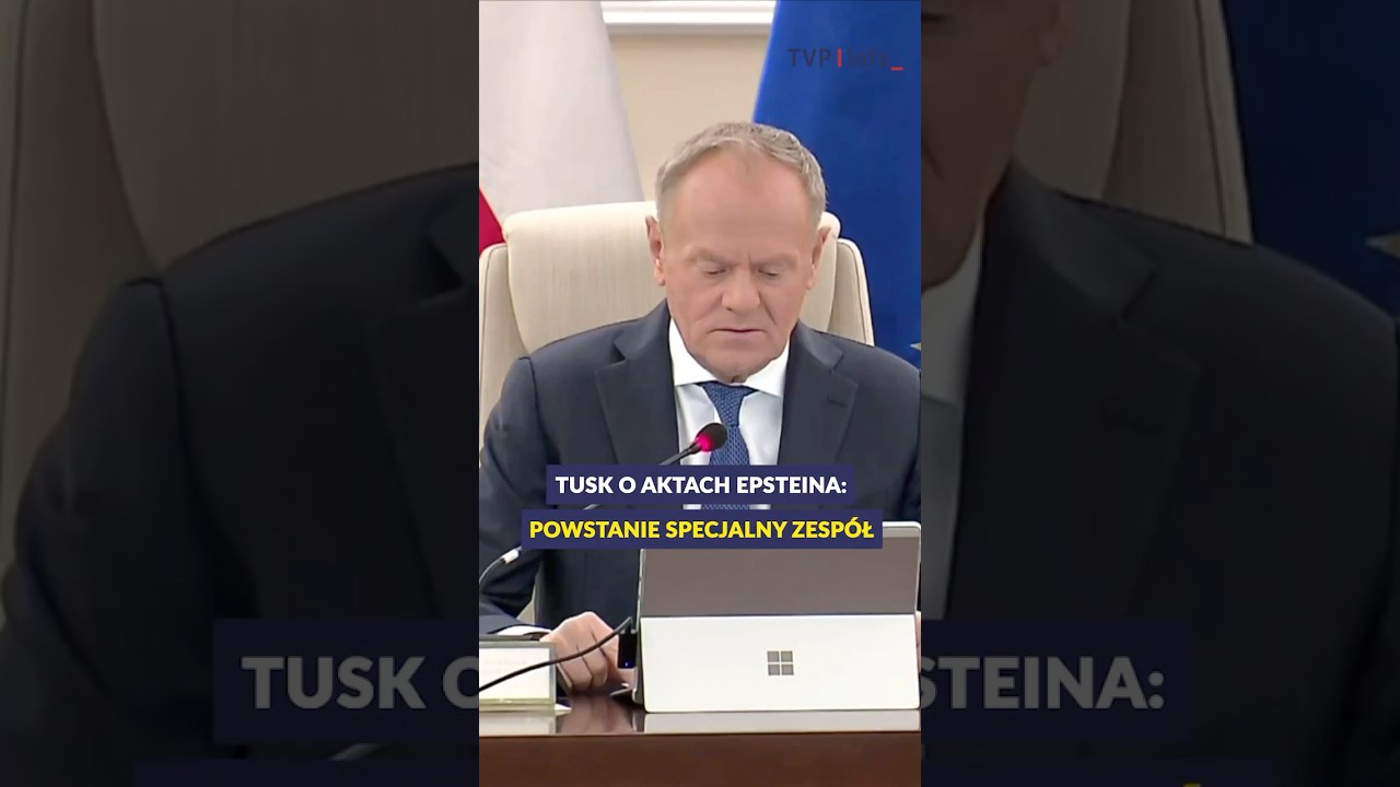 Tusk o aktach Epsteina: powstanie specjalny zesp&oacute;ł #polityka #epsteinfiles #polska #shorts