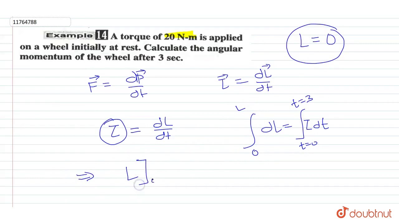 A torque of `20 N-m` is applied on a wheel initially at rest. Calculate the