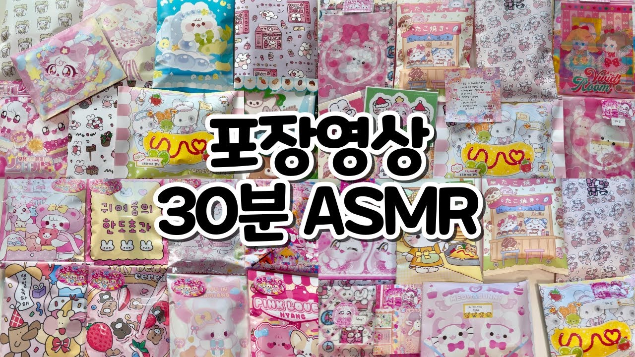 자막없는 긴 바스락 포장영상 찾아다니시는 분들이 좋아하는 #포장영상 😁 | 포용계 브이로그