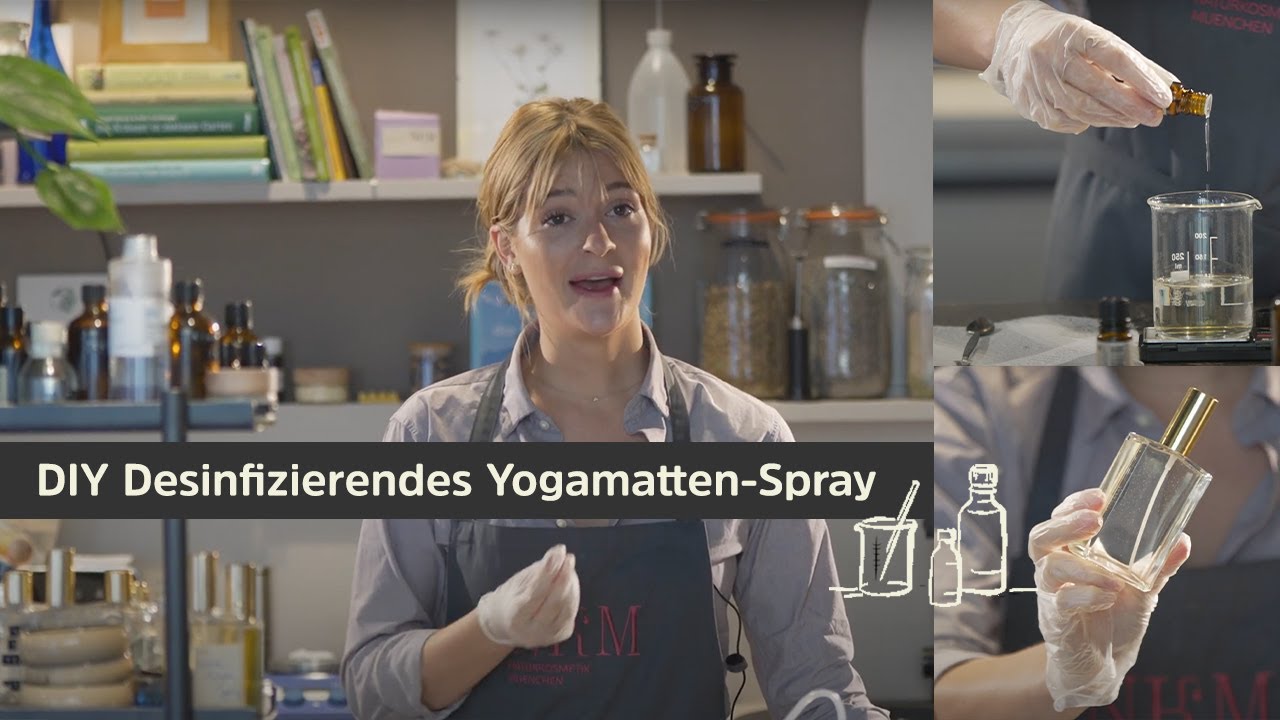 DIY Reinigungsspray: für unterwegs (und für Yogamatten) | DIY Kosmetik 🌱