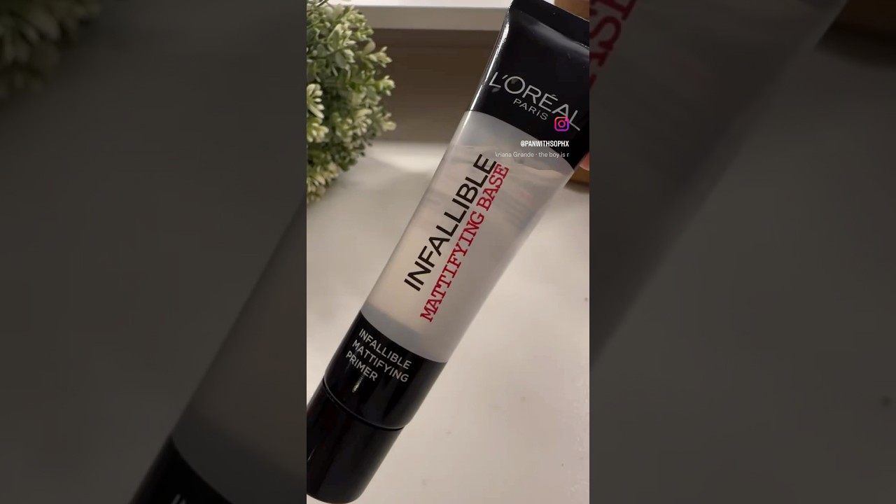 Infallible Mattifying Base 🖤 #lorealinfallible  #projectpan #panner #makeup #makeupreview