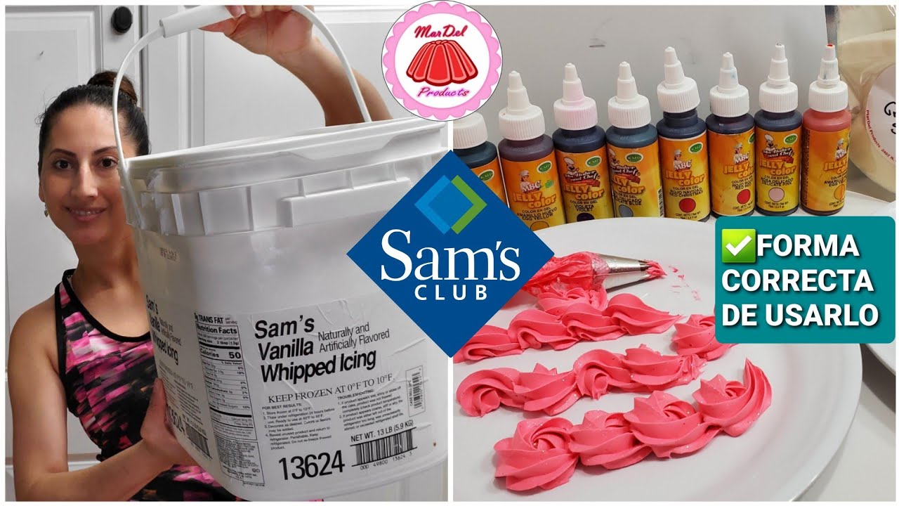 Todo acerca del Chantilly de sams club | colorantes que uso | tips para crema chantilly