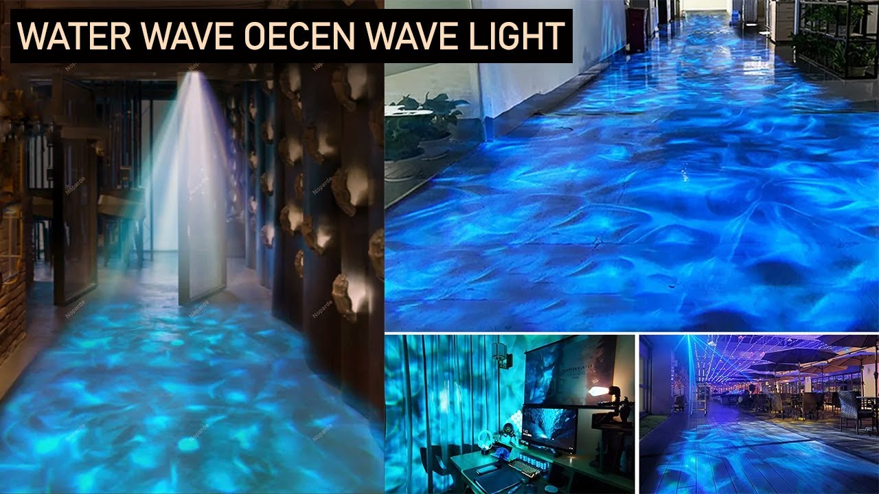 Outdoor Water Wave Light Projector: Stunning Ocean Wave Effects with Gobo Projector!