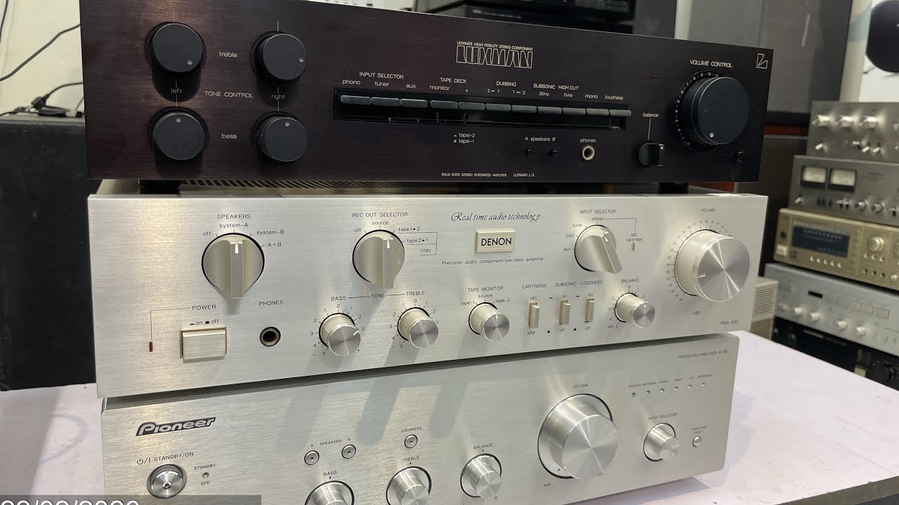 Khai xuân. Giá tốt, toàn Amply đẹp. Pioneer A30, Luxman L3, Denon PMA930. Trúc -  0972 138 205. 