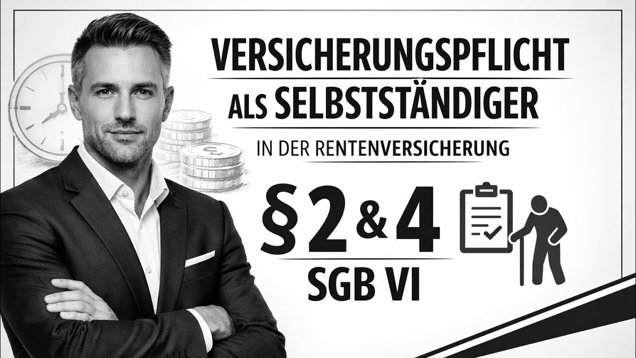 Versicherungspflicht als Selbstständige/r - §§ 2, 4 SGB VI - Antragspflichtversicherung