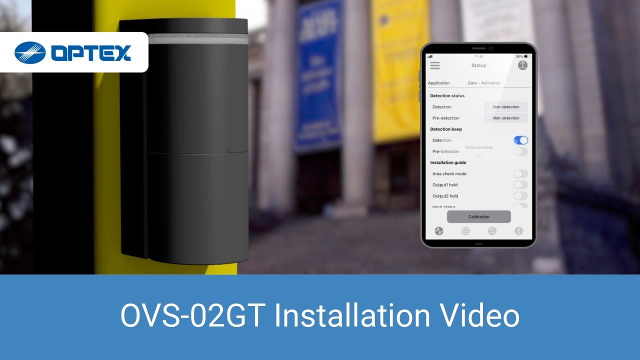OPTEX OVS 02GT Installation Video