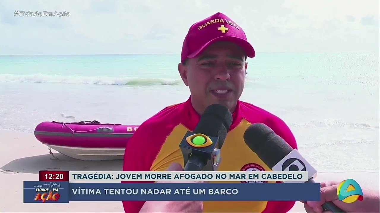Cidade em Ação - Jovem morre afogado no mar em Cabedelo