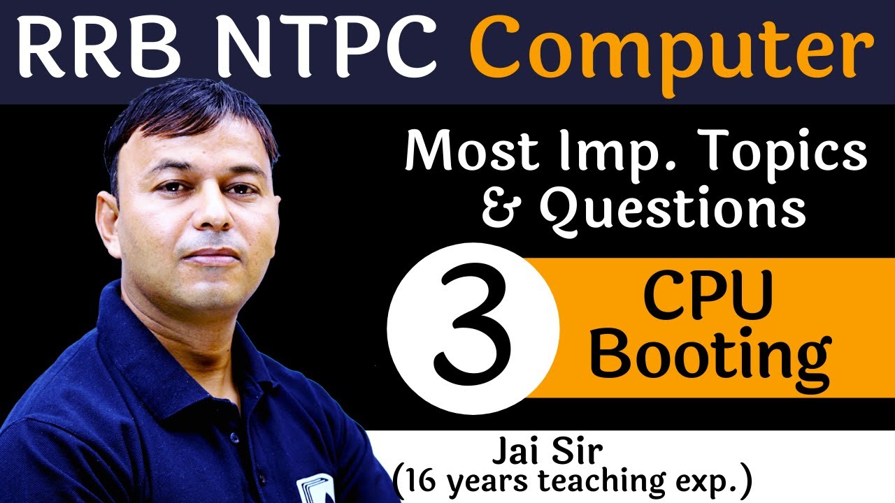 [3] CPU & Booting | RRB NTPC | Devotion Institute