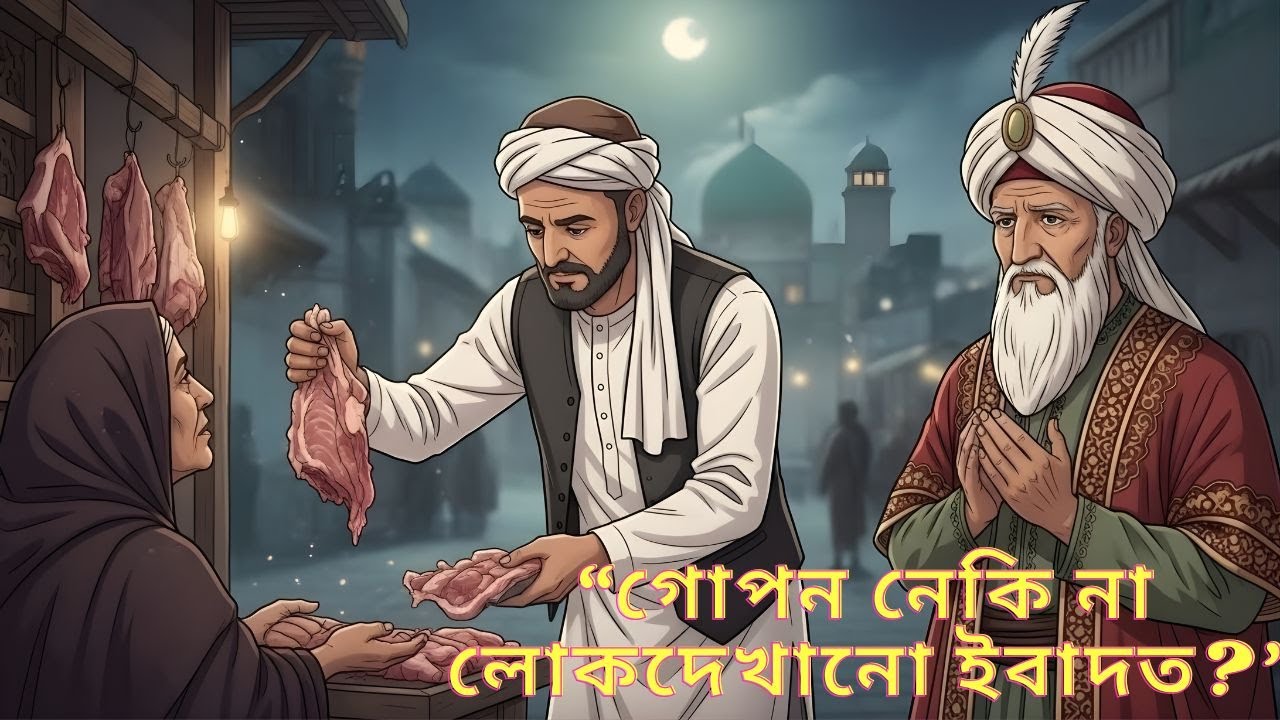 নেকির ঢাক পেটালে কী হয়  একটি কসাই ও এক কুমোরের কাহিনি | Islamic moral story