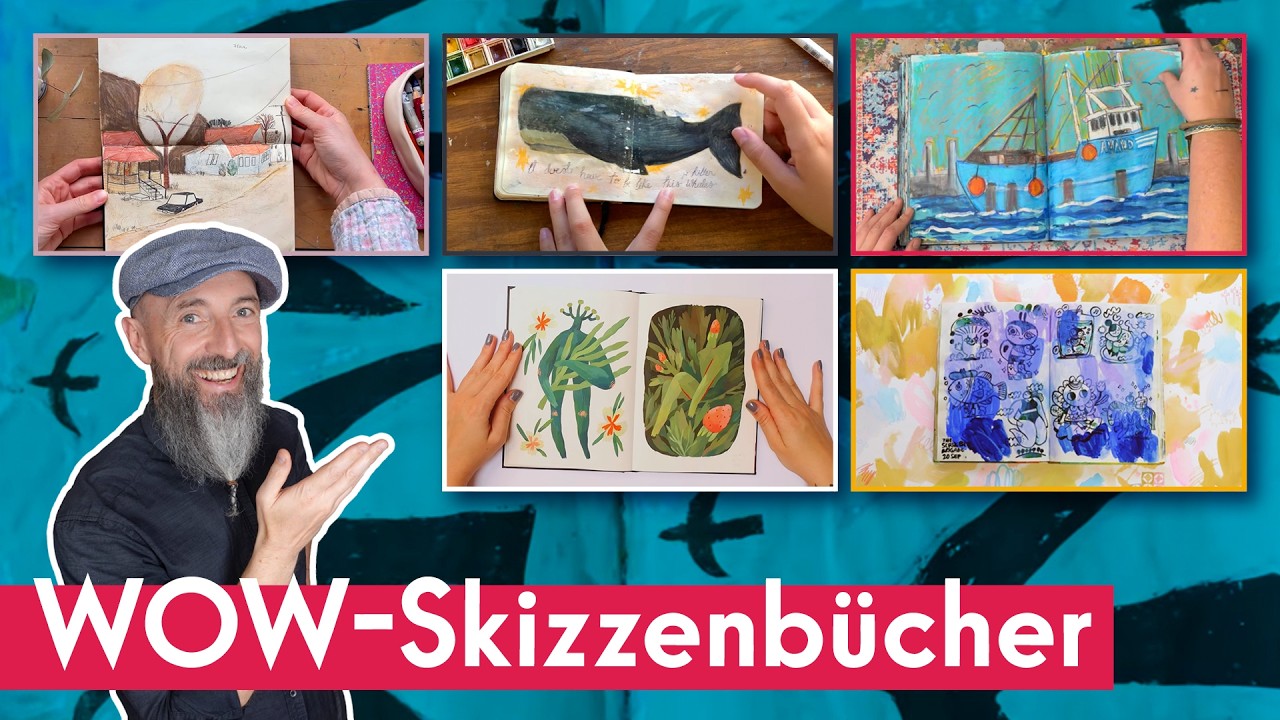 Die 5 BESTEN 😉 Skizzenbuch Inspirationen! So füllst du deines garantiert.