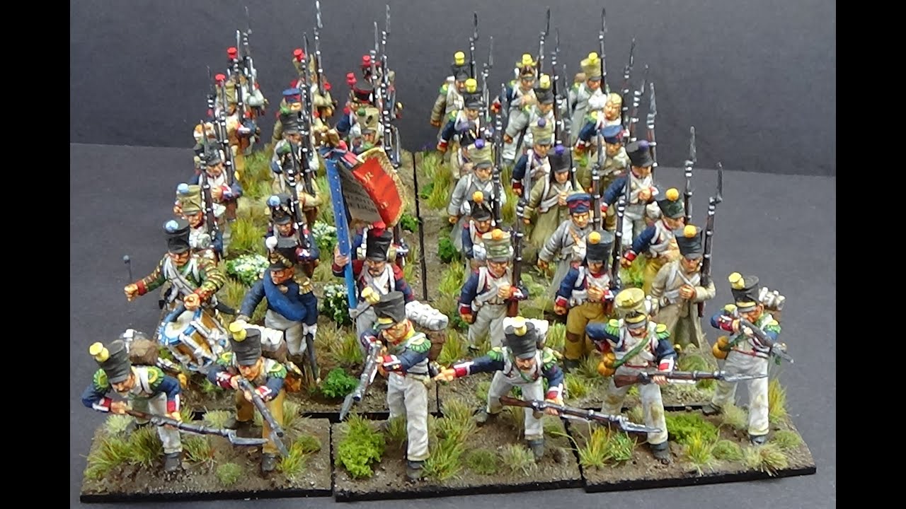 Painted 28mm Napoleonic French Line Infantry