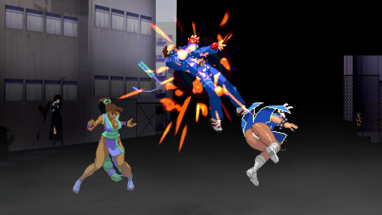CHUN LI & MAI SHIRANUI VS BATSU (SEXIER)