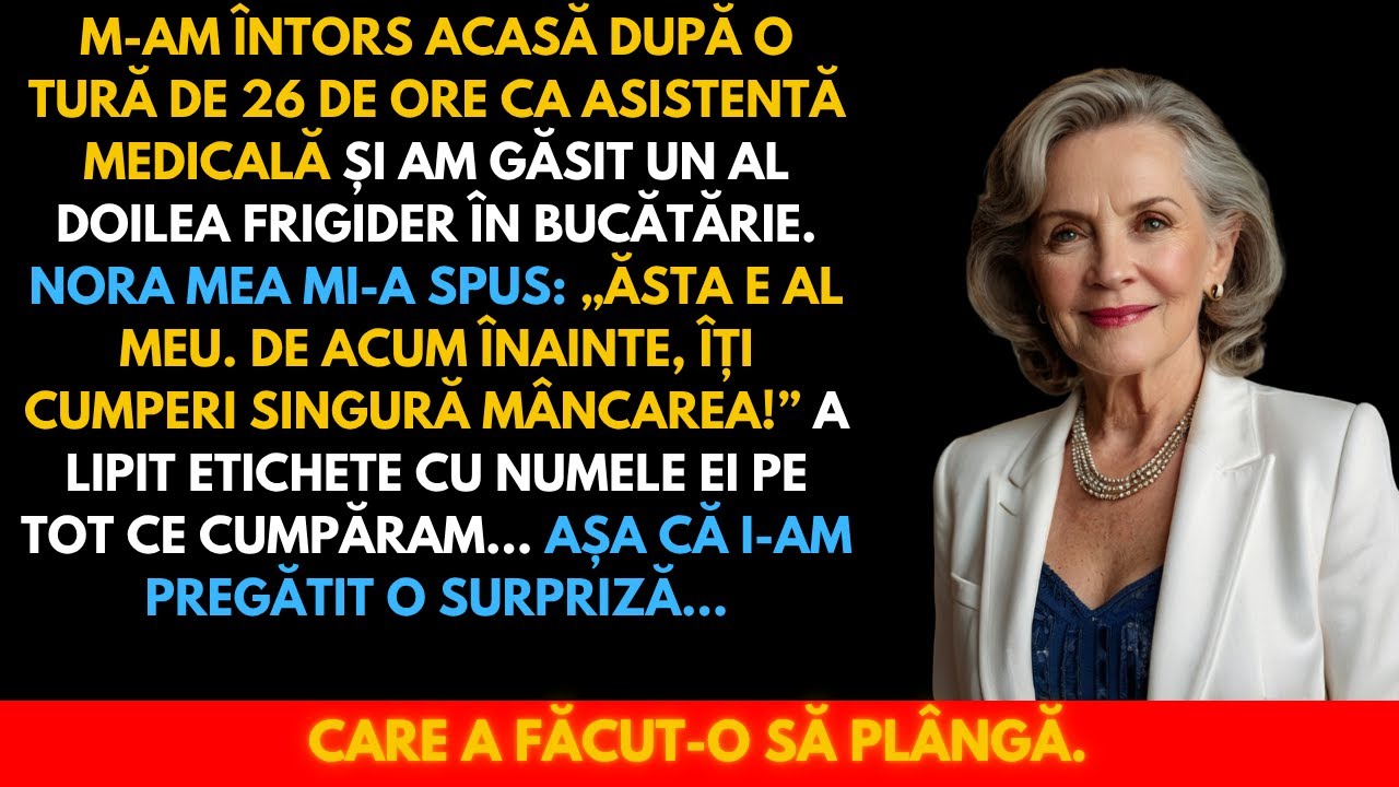 „De Azi, Frigiderul E Al Meu!” a Spus Nora. Ce I-am Făcut Apoi A Schimbat Totul