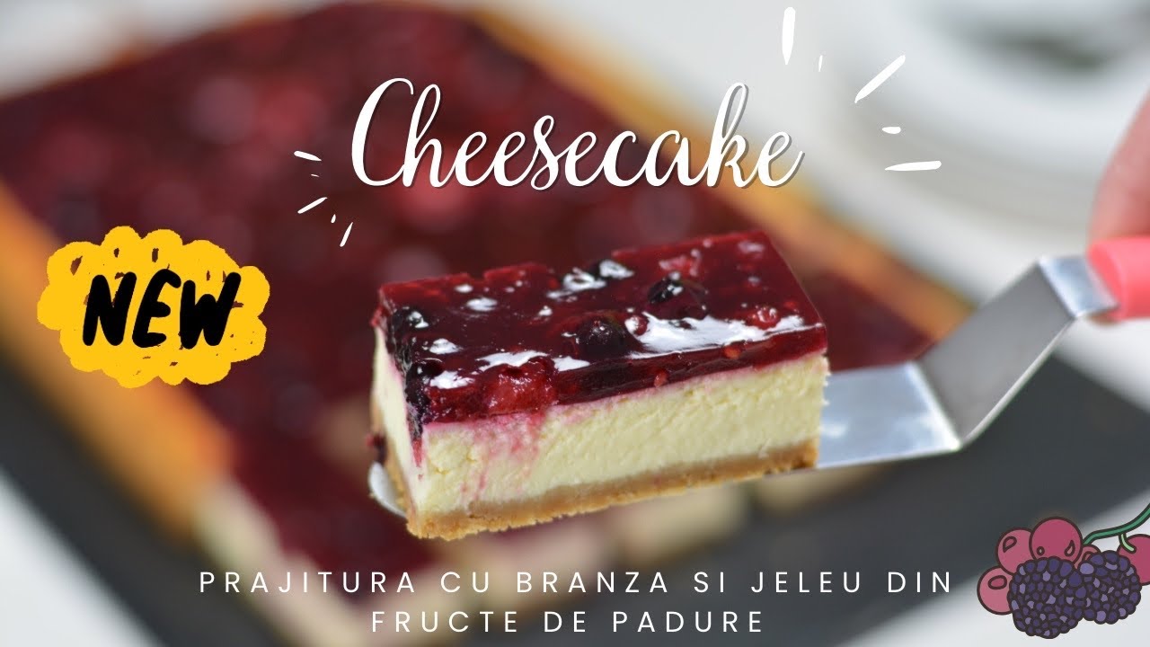 Prajitura Cheesecake cu fructe de padure, prajitura cu branza si jeleu de fructe | Taby's Welt