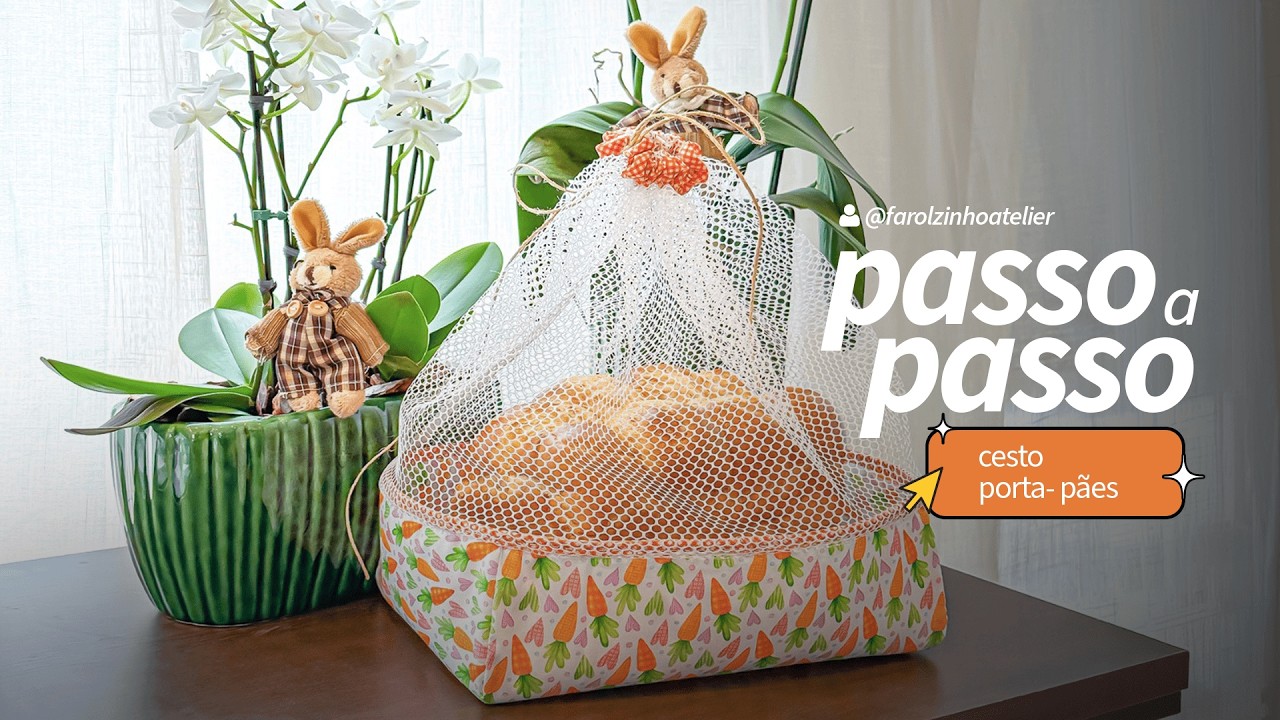 Cesto Porta Pães - Temático Páscoa