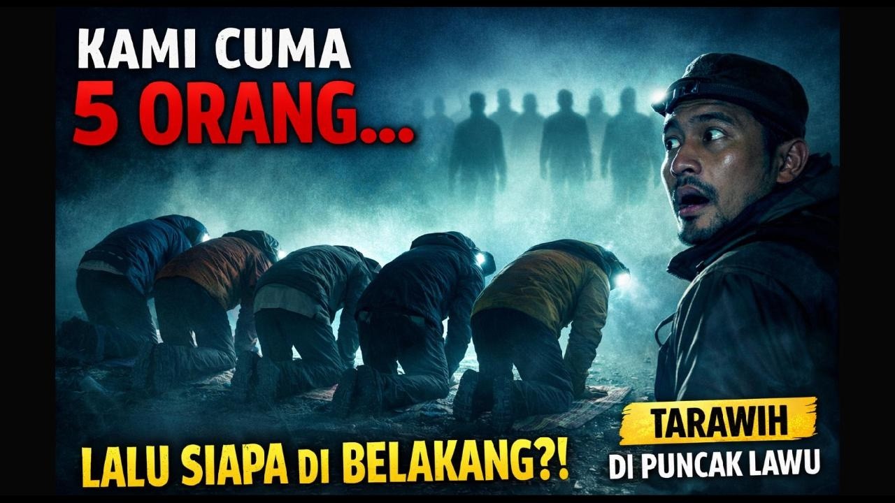 “Tarawih di Puncak Lawu… Kami Hanya 5 Orang, Tapi Saf di Belakang Tiba-Tiba Penuh!”