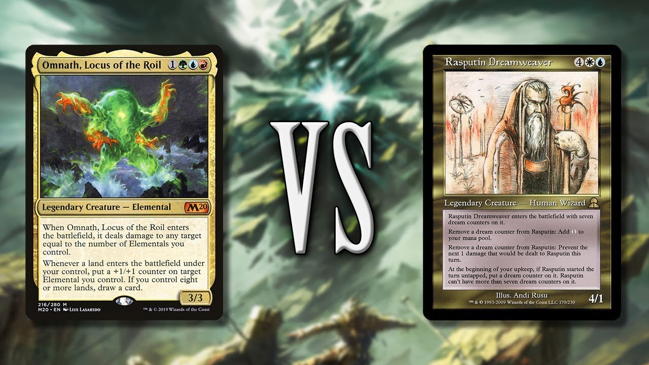 Omnath Locus of the Roil vs Rasputin Dreamweaver | 1v1 Commander EDH gameplay | eedi H tribalkai