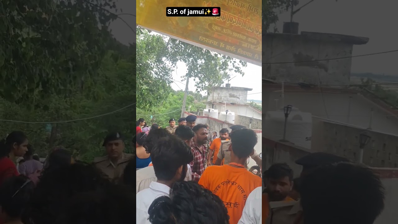 #Har Har Mahadev#S.P. of jamui(Bihar) in patneswar mandir;jamui🌺✨️🚨❤️🙏
