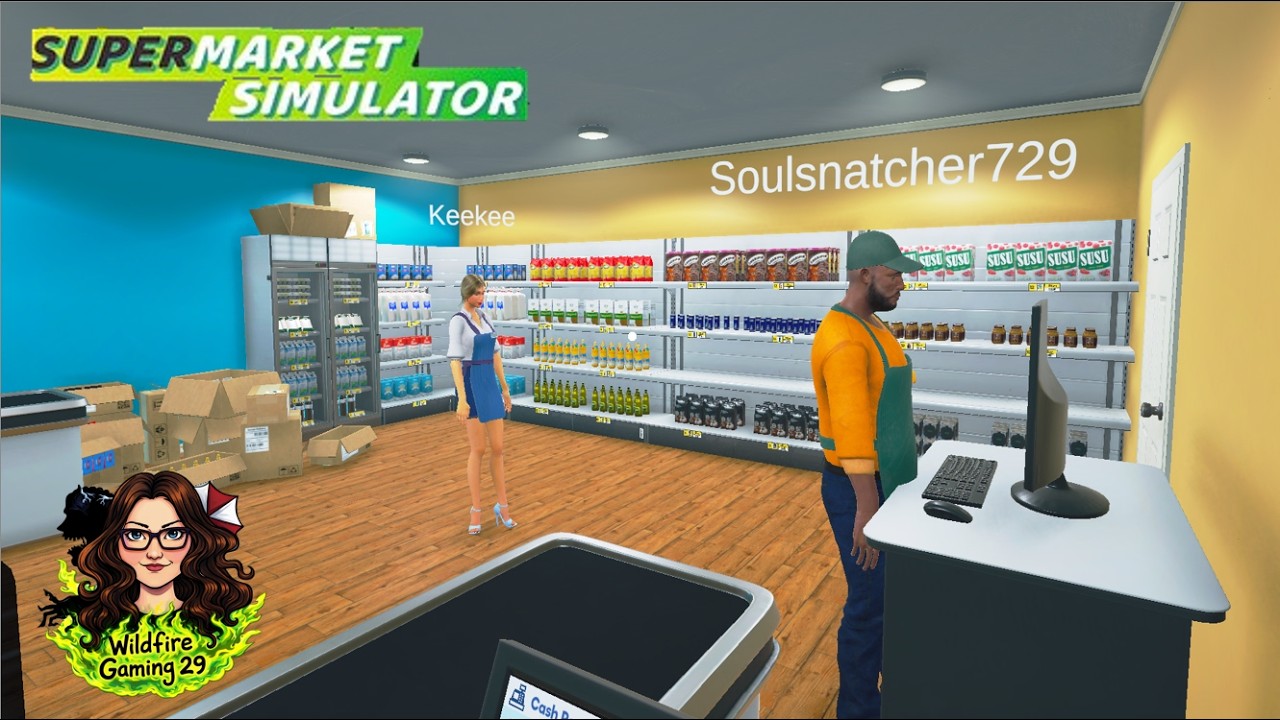 Supermarket simulator - running a market with my friends!!!