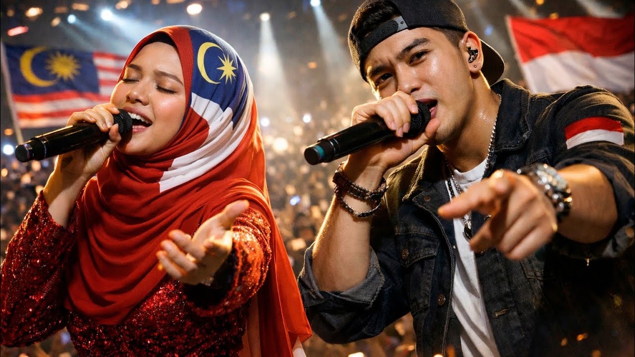 “MERINDING‼️ Lagu Cinta Malaysia–Indonesia Ini Gegarkan Mega Konser | Pop Rap Slow Rock Melayu”