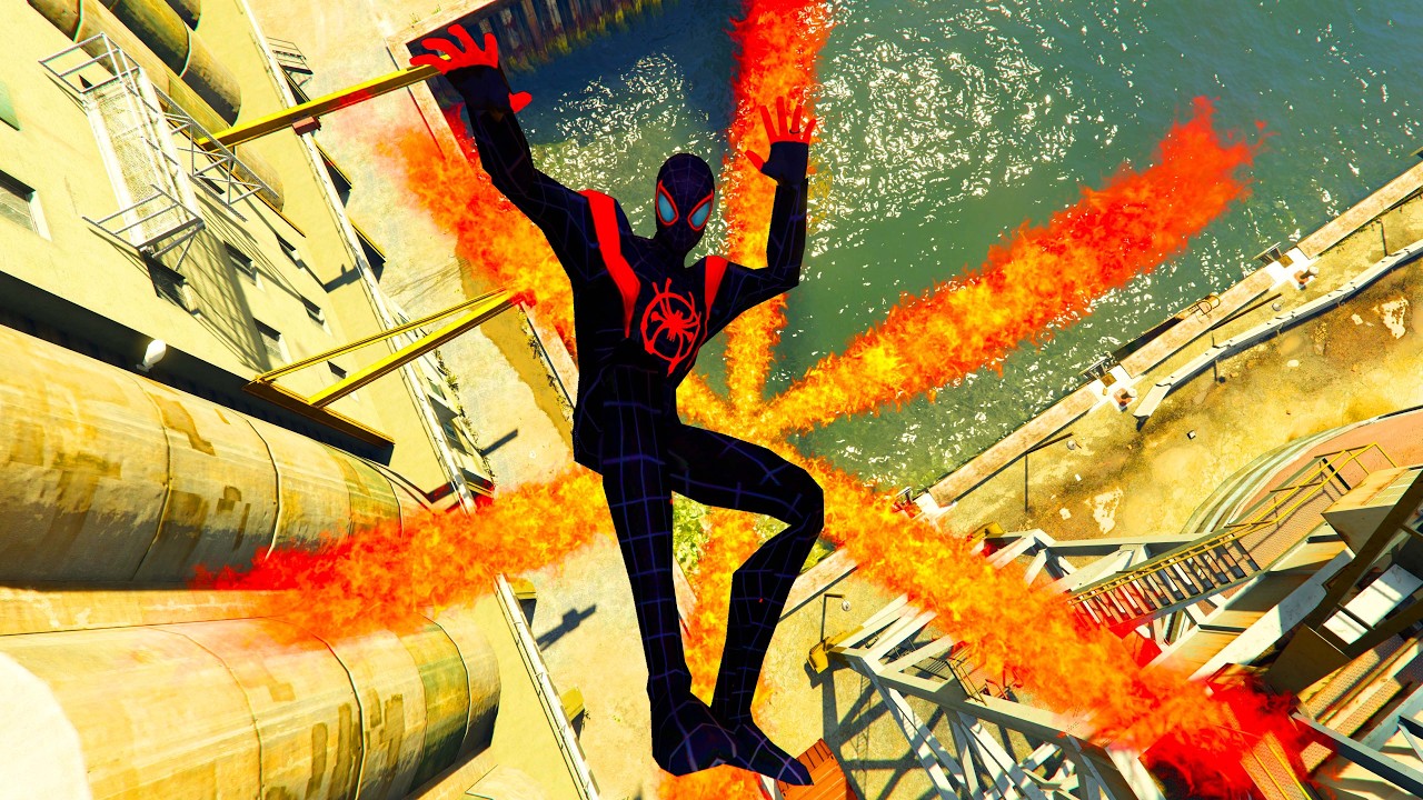 GTA V - Ragdolls And Fails Compilation V.103 (Miles Morales / Epic Fire Fails)