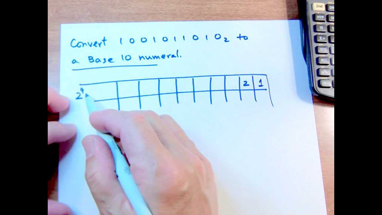 CONVERTING BASE 2 TO BASE 10