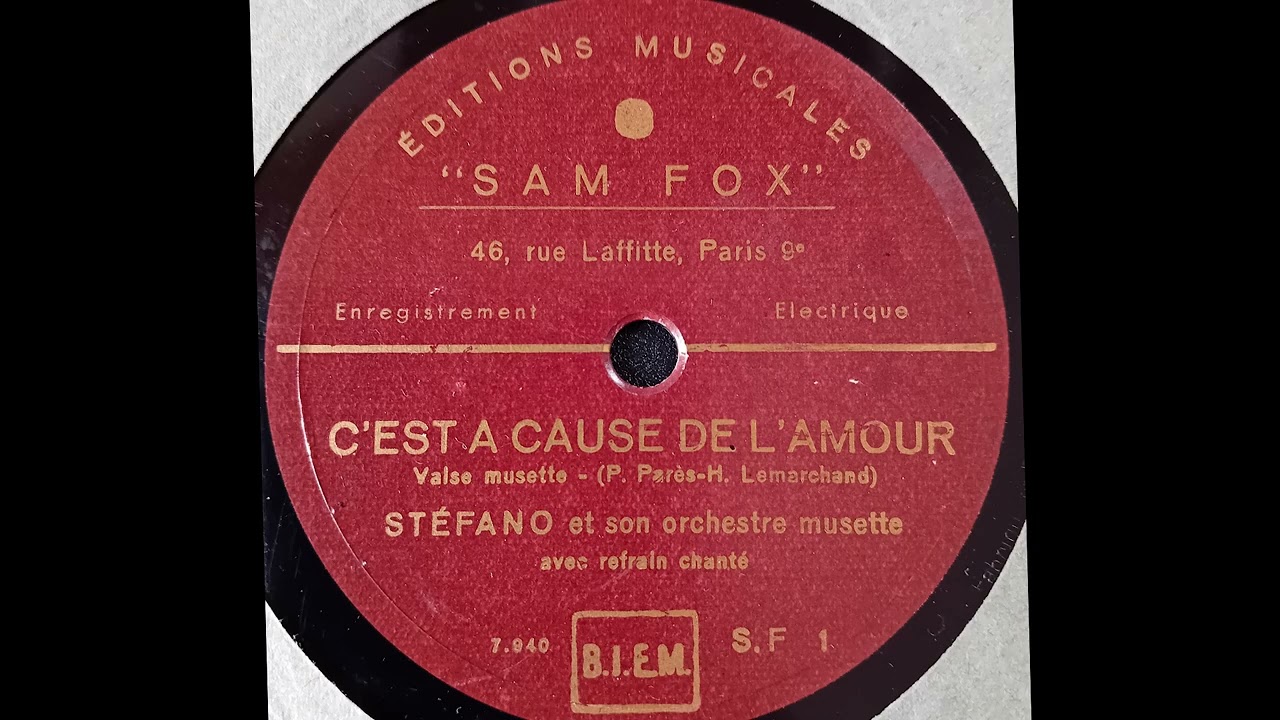 C'EST À CAUSE DE L'AMOUR (Valse)  par STEFANO