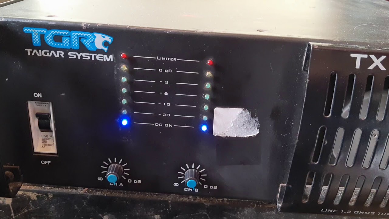 Conserto de amplificador taigar 12k
