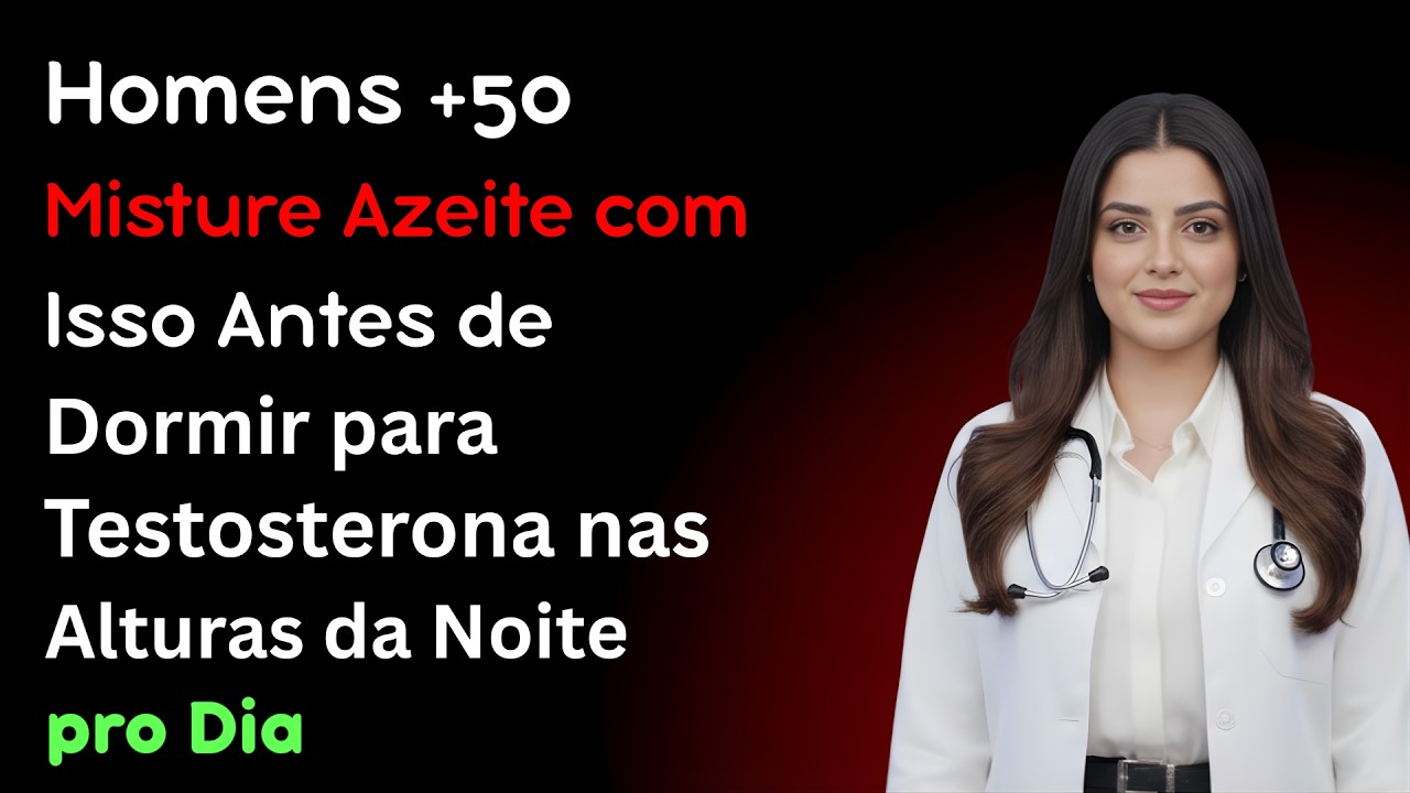 Homens +50: Misture Azeite com Isso Antes de Dormir para Testosterona nas Alturas da Noite pro Dia