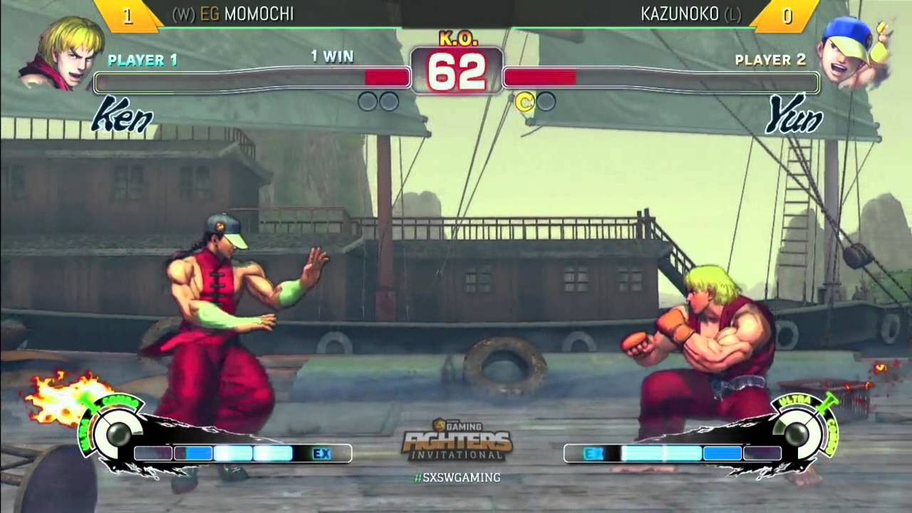 SXSW Gaming Fighters Invitational - USF4 Grand Final - Momochi (Ken) Vs. Kazunoko (Yun)