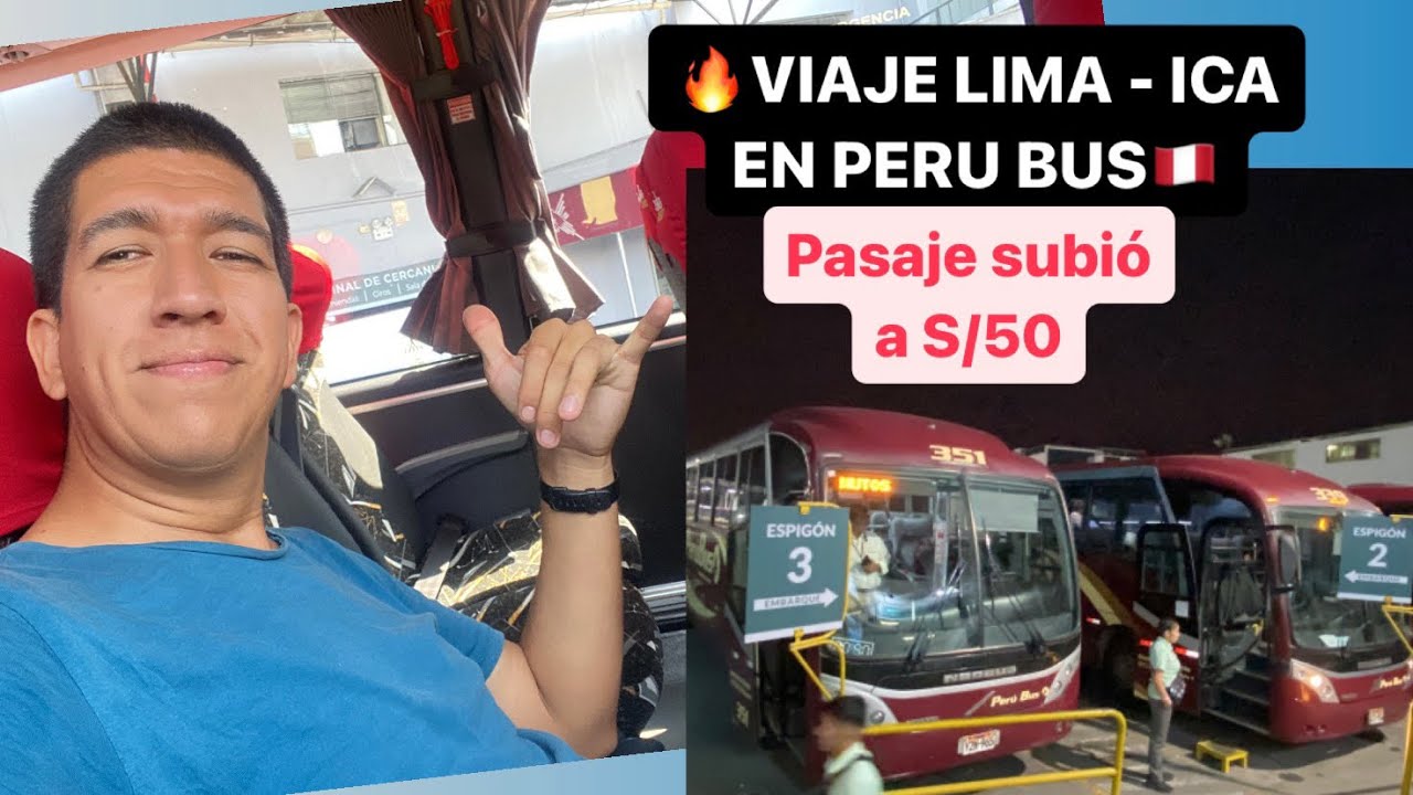 ¿BUEN SERVICIO? Mi viaje en #PeruBus VIP de #Lima a #Ica🔥SUBIERON EL PASAJE a S/50