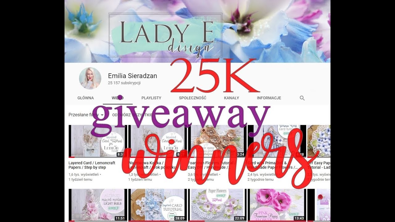 25K Giveaway Winners