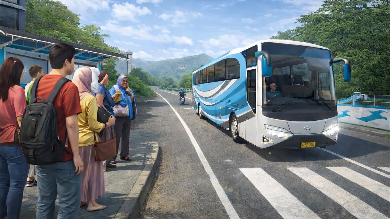 Peoples Waiting for Bus in bus simulator indonesia game 🎮#bussid 