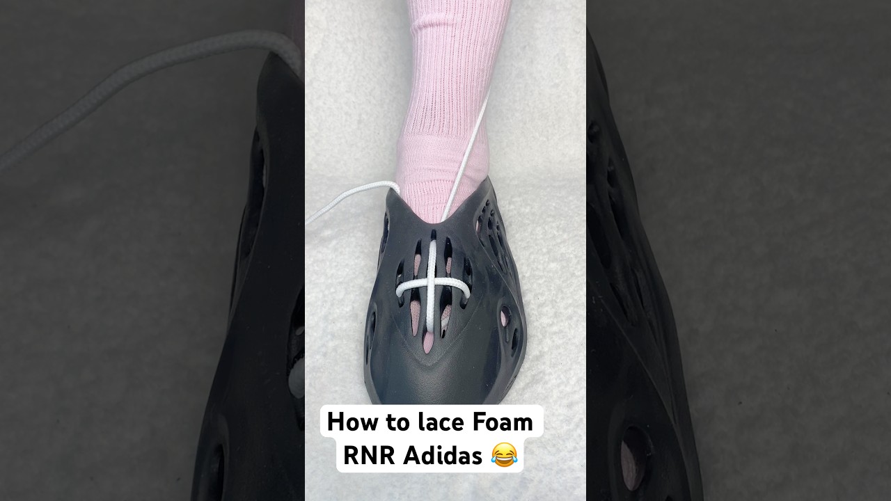 Foam RNR Adidas Lacing#lace #shoelace #foamrunner #yeezy #fashion #streetstyle #fy #fyp #fypシ゚viral