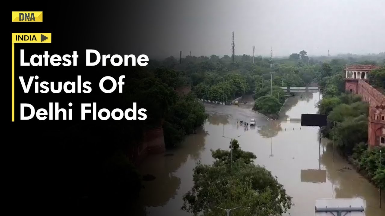 Delhi Flood: Latest Drone Visuals Shows The Situation Of Delhi As It Remains Submerged