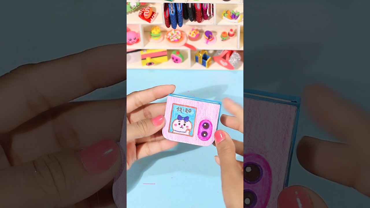 DIY Paper Folding Phone!#diy #craft #paper#minecraft #miniature #shorts #mobile #howto #papercraft