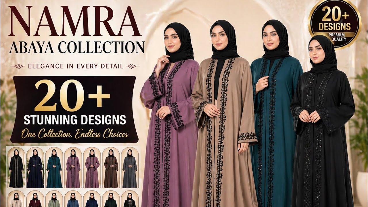 Watch! 20+ New Black Embroidery Abayas | Ajman Factory Latest Collection✨💫