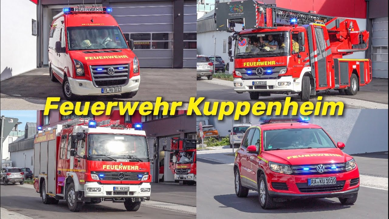 [ERSTE ALARMFAHRTEN~NEUES GERÄTEHAUS] Feuerwehr Kuppenheim rückt aus | Viel PRESSLUFT