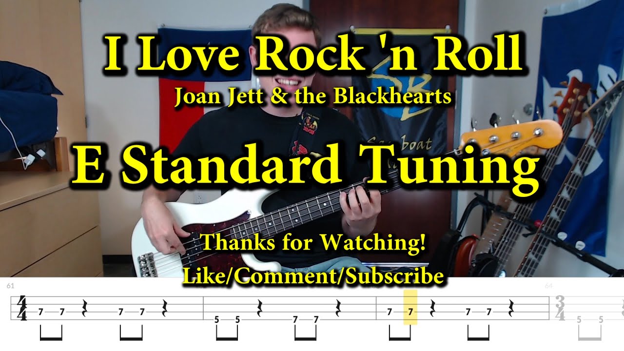 I Love Rock 'n Roll - Joan Jett & the Blackhearts (Bass Cover with Tabs)
