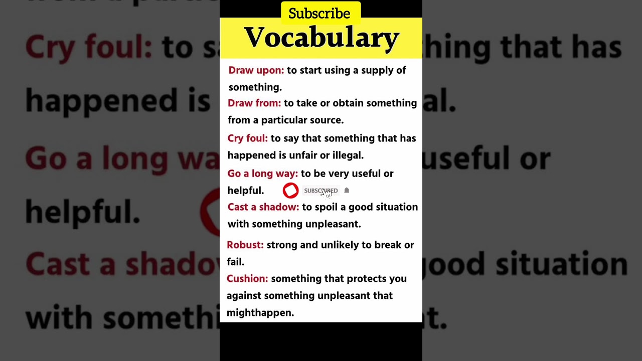 Daily IELTS Vocabulary Part -1 