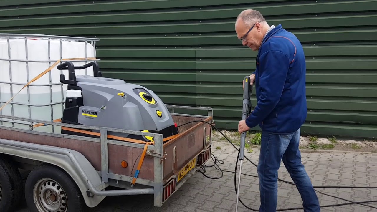 onkruidbestrijding met hogedrukreiniger